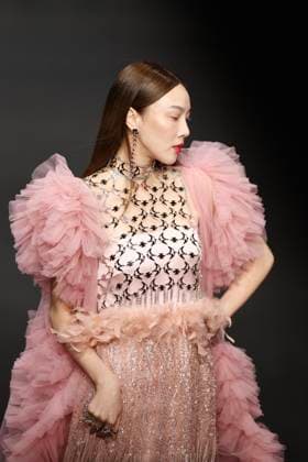 BEIJING, CHINA - MARCH 29: A model walks the runway at the MOE HO collection show by designe Mengmeng He on day seven of China Fashion Week A W 2024 at 751D Park on March 29, 2024 in Beijing, China.  Copyright: xChinaxNewsxServicex 111488235670