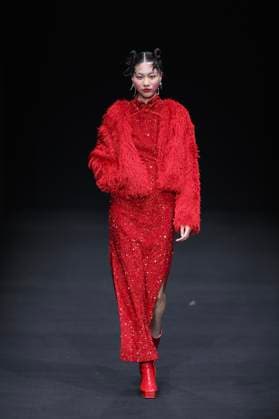 BEIJING, CHINA - MARCH 29: A model walks the runway at the MOE HO collection show by designe Mengmeng He on day seven of China Fashion Week A W 2024 at 751D Park on March 29, 2024 in Beijing, China.  Copyright: xChinaxNewsxServicex 111488235654
