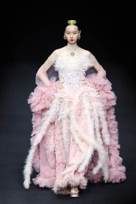 BEIJING, CHINA - MARCH 29: A model walks the runway at the MOE HO collection show by designe Mengmeng He on day seven of China Fashion Week A W 2024 at 751D Park on March 29, 2024 in Beijing, China.  Copyright: xChinaxNewsxServicex 111488235298