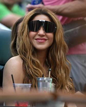 MIAMI GARDENS FL - MARCH 31: Shakira is seen watching Jannik Sinner Vs Grigor Dimitrov during men s finals at The Miami Open at Hard Rock Stadium on March 31, 2024 in Miami Gardens, Florida. mpi04 MediaPunch Copyright: xmpi04x xxMediaPunchx