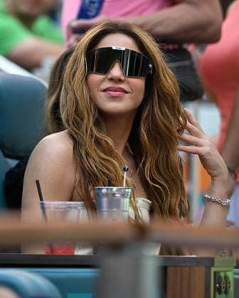 MIAMI GARDENS FL - MARCH 31: Shakira is seen watching Jannik Sinner Vs Grigor Dimitrov during men s finals at The Miami Open at Hard Rock Stadium on March 31, 2024 in Miami Gardens, Florida. mpi04 MediaPunch Copyright: xmpi04x xxMediaPunchx