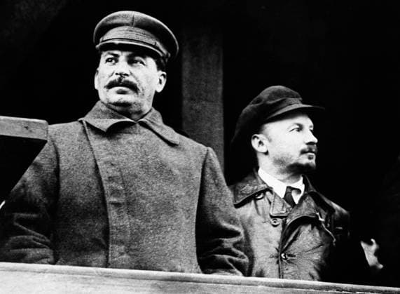 Russia Soviet Union: Josef Stalin with Nikolai Bukharin, Moscow, 21 November 1930 Joseph Vissarionovich Stalin (18 December 1878 5 March 1953) was the first General Secretary of the Communist Party of the Soviet Union s Central Committee from 1922 until his death in 1953. While formally the office of the General Secretary was elective and was not initially regarded as top position in the Soviet state, after Vladimir Lenin s death in 1924, Stalin managed to consolidate more and more power in his hands, gradually putting down all opposition groups within the party.<br ><br > Nikolai Ivanovich Bukharin ( 9 October 1888 15 March 1938) was a Russian Bolshevik revolutionary, Soviet politician and prolific author on revolutionary theory Copyright: xxPicturesxFromxHistoryx