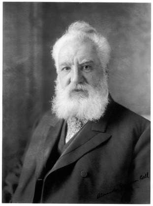 UK Scotland: Alexander Graham Bell (1847-1922), Scottish scientist, inventor and engineer. USA, c. 1918 Alexander Graham Bell (March 3, 1847 August 2, 1922) was an eminent Scottish-born scientist, inventor, engineer and innovator who is credited with inventing the first practical telephone.<br ><br > Bell s father, grandfather, and brother had all been associated with work on elocution and speech, and both his mother and wife were deaf, profoundly influencing Bell s life s work. His research on hearing and speech further led him to experiment with hearing devices which eventually culminated in Bell being awarded the first U.S. patent for the telephone in 1876. Bell considered his most famous invention an intrusion on his real work as Copyright: xxPicturesxFromxHistoryx