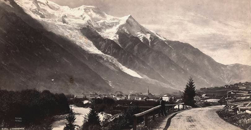 Panoramic view of Chamonix-Mont Blanc, in France 3566477 Panoramic view of Chamonix-Mont Blanc, in France by Frith, Francis (1822-98); (add.info.: Chamonix-Mont Blanc, France 1890 ca. Photographer: Frith, Francis & C); Alinari Archives, Florence. Copyright: xAlinarixArchives,xFlorencex xBridgemanxImagesx 3566477