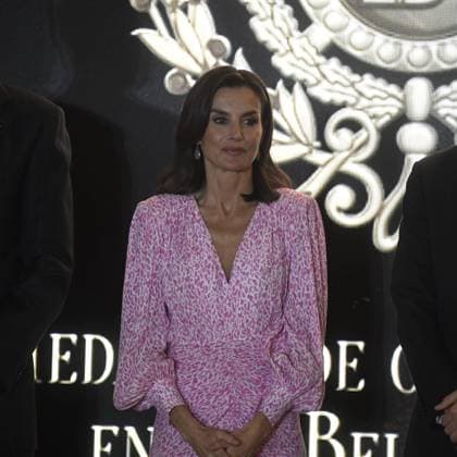 Spanish Kiing Felipe VI and Queen Letizia during the delivery of gold medals for merit in the fine arts 2022 in Cadiz on Wednesday, 3 April 2024. Cordon Press 
