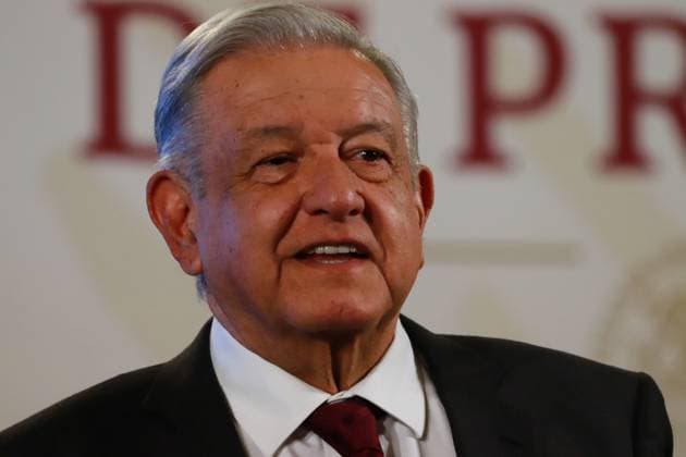 April 3, 2024, Mexico City, Mexico: MexicoÃ¢â‚¬â ¢s President, Andres Manuel Lopez Obrador, gesticulates while answering to media during a briefing conference at National Palace. on April 3, 2024 in Mexico City, Mexico. Mexico City Mexico - ZUMAe321 20240403_zia_e321_003 Copyright: xCarlosxSantiagox