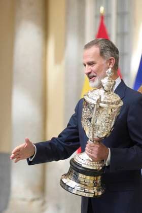 05-04-2024 Madrid King Felipe attend the 2022 national sports awards at the El Pardo palace in Madrid. No Spain Â  Copyright: xPPEx
