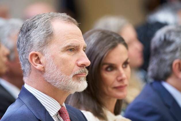 05-04-2024 Madrid Queen Letizia and King Felipe attend the 2022 national sports awards at the El Pardo palace in Madrid. No Spain Â  Copyright: xPPEx