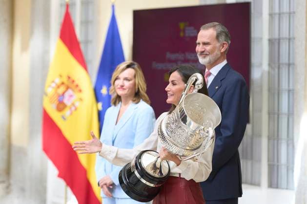 05-04-2024 Madrid Queen Letizia and King Felipe attend the 2022 national sports awards at the El Pardo palace in Madrid. No Spain Â  Copyright: xPPEx