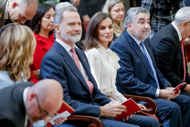 Royals At National Sports Awards - Madrid Queen Letizia of Spain, King Felipe of Spain attend the National Sports awards 2024 at El Pardo palace on the 4th of April of 2024 in Madrid, Spain. Photo by Archie Andrews ABACAPRESS.COM Madrid Spain  Copyright: xAndrewsxArchie ABACAx