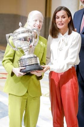 Royals At National Sports Awards - Madrid Queen Letizia of Spain, King Felipe of Spain attend the National Sports awards 2024 at El Pardo palace on the 4th of April of 2024 in Madrid, Spain. Photo by Archie Andrews ABACAPRESS.COM Madrid Spain  Copyright: xAndrewsxArchie ABACAx