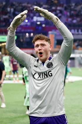 Footballer Dylan Bos, goalkeeper for Team Calcio Berlin, at the Baller League Final Four in the PSD Bank Dome Düsseldorf Düsseldorf, 08 04 2024 NRW Germany Copyright: xChristophxHardtx