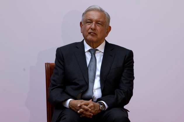 April 10, 2024 in Mexico City, Mexico: The president of Mexico, Andres Manuel Lopez Obrador during the ceremony for the 105th Death Anniversary of Emiliano Zapata, held in the Patio of Honor of the National Palace. Mexico City Mexico - ZUMAe321 20240410_zia_e321_041 Copyright: xLuisxBarronx