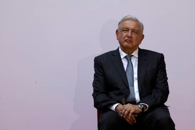 April 10, 2024 in Mexico City, Mexico: The president of Mexico, Andres Manuel Lopez Obrador during the ceremony for the 105th Death Anniversary of Emiliano Zapata, held in the Patio of Honor of the National Palace. Mexico City Mexico - ZUMAe321 20240410_zia_e321_040 Copyright: xLuisxBarronx