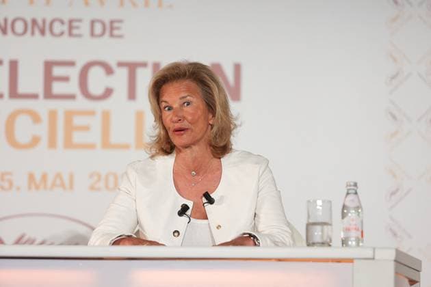 Press Conference Announcing Official Selection Of 77th Cannes Film Festival Iris Knobloch at press conference announcing the Official Selection of the 77th Cannes Film Festival at UGC Normandie on April 11, 2024 in Paris, France. Photo by Nasser Berzane ABACAPRESS.COM Paris France  Copyright: xBerzanexNasser ABACAx
