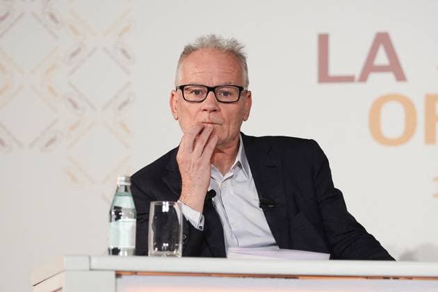 Press Conference Announcing Official Selection Of 77th Cannes Film Festival Thierry Fremaux at press conference announcing the Official Selection of the 77th Cannes Film Festival at UGC Normandie on April 11, 2024 in Paris, France. Photo by Nasser Berzane ABACAPRESS.COM Paris France  Copyright: xBerzanexNasser ABACAx