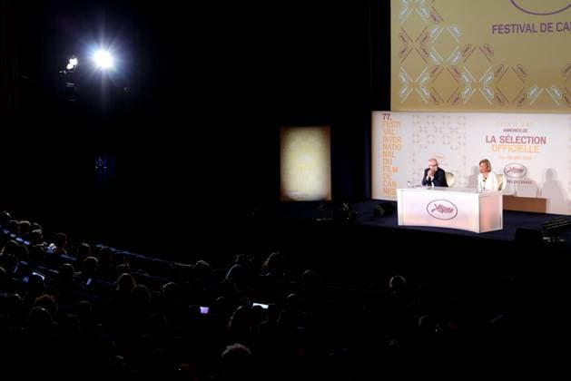 ConfÃ rence de presse pour annoncer la sÃ lection officielle du 77eme Festival de Cannes Ã l UGC Normandie Ã Paris Thierry FrÃ maux, dÃ lÃ guÃ gÃ nÃ ral du festival de Cannes, Iris Knobloch, prÃ sidente du festival de Cannes lors de la confÃ rence de presse pour annoncer la sÃ lection officielle du 77eme Festival de Cannes Ã l UGC Normandie Ã Paris le 11 avril 2024. Dominique Jacovides Bestimage Press conference to announce the official selection of the 77th Cannes Film Festival at the UGC Normandie in Paris on 11 April 2024. Paris France  Copyright: xDOMINIQUExJACOVIDESx xBESTIMAGExDOMINIQUExJACOVIDESx xBESTIMAGEx