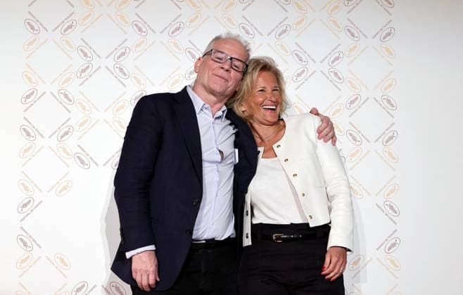 ConfÃ rence de presse pour annoncer la sÃ lection officielle du 77eme Festival de Cannes Ã l UGC Normandie Ã Paris Thierry FrÃ maux, dÃ lÃ guÃ gÃ nÃ ral du festival de Cannes, Iris Knobloch, prÃ sidente du festival de Cannes lors de la confÃ rence de presse pour annoncer la sÃ lection officielle du 77eme Festival de Cannes Ã l UGC Normandie Ã Paris le 11 avril 2024. Dominique Jacovides Bestimage Press conference to announce the official selection of the 77th Cannes Film Festival at the UGC Normandie in Paris on 11 April 2024. Paris France  Copyright: xDOMINIQUExJACOVIDESx xBESTIMAGExDOMINIQUExJACOVIDESx xBESTIMAGEx