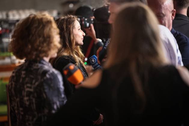 The DEUTSCHE FILMAKADEMIE invites you to the nominees evening of the GERMAN FILM AWARD 2024 Barbara Philipp in a TV interview The DEUTSCHE FILMAKADEMIE invites you to the nominees evening of the GERMAN FILM AWARD 2024 at BAR BRASS in Berlin Copyright: xEventpressxFuhrx