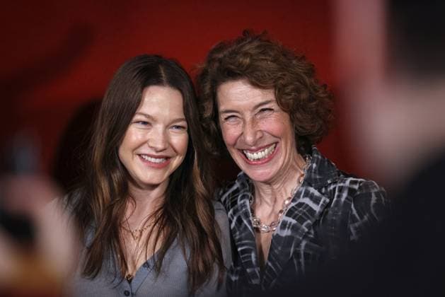 The GERMAN FILM ACADEMY invites you to the nominees evening of the GERMAN FILM PRIZE 2024 Hannah Herzsprung and Adele Neuhauser The GERMAN FILM ACADEMY invites you to the nominees evening of the GERMAN FILM PRIZE 2024 at BAR BRASS in Berlin Copyright: xEventpressxFuhrx