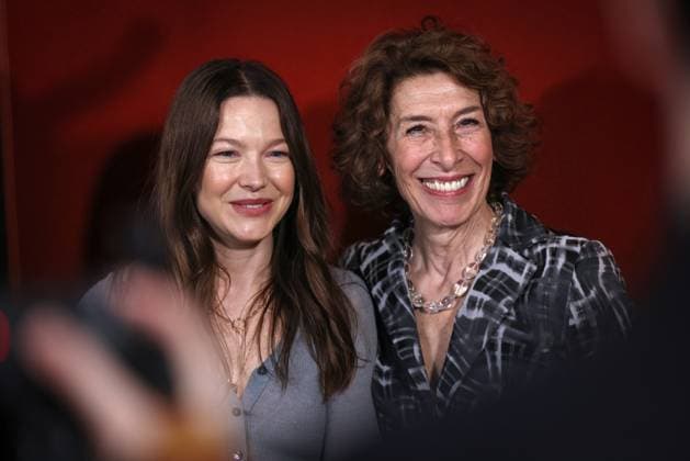 The GERMAN FILM ACADEMY invites you to the nominees evening of the GERMAN FILM PRIZE 2024 Hannah Herzsprung and Adele Neuhauser The GERMAN FILM ACADEMY invites you to the nominees evening of the GERMAN FILM PRIZE 2024 at BAR BRASS in Berlin Copyright: xEventpressxFuhrx
