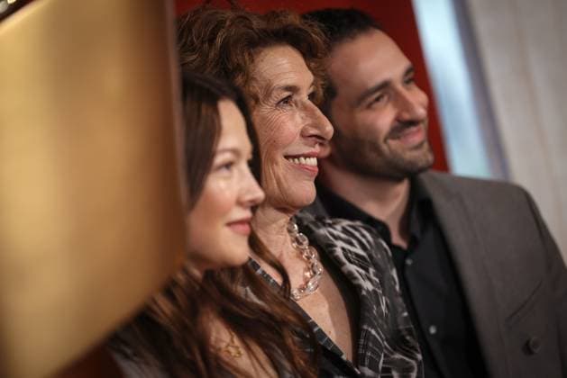 The GERMAN FILM ACADEMY invites you to the nominees evening of the GERMAN FILM PRIZE 2024 Hannah Herzsprung and Adele Neuhauser and Hassan Akkouch The GERMAN FILM ACADEMY invites you to the nominees evening of the GERMAN FILM PRIZE 2024 at BAR BRASS in Berlin Copyright: xEventpressxFuhrx