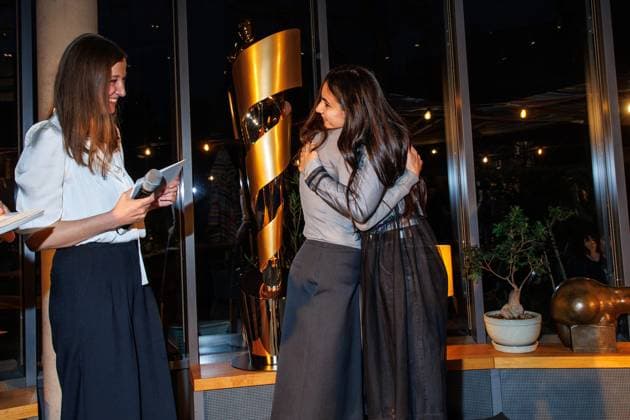 The DEUTSCHE FILMAKADEMIE invites you to the nominees evening of the GERMAN FILM AWARD 2024 Alexandra Maria Lara, Hannah Herzsprung and Bayan Layla at the Lola nominees evening of the German Film Award 2024 at Bar Brass on 13 April 2024 in Berlin Copyright: xEventpressxKochanx