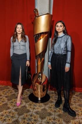 The DEUTSCHE FILMAKADEMIE invites you to the nominees evening of the GERMAN FILM AWARD 2024 Hannah Herzsprung and Bayan Layla at the Lola nominees evening of the German Film Award 2024 at Bar Brass on 13 April 2024 in Berlin Copyright: xEventpressxKochanx