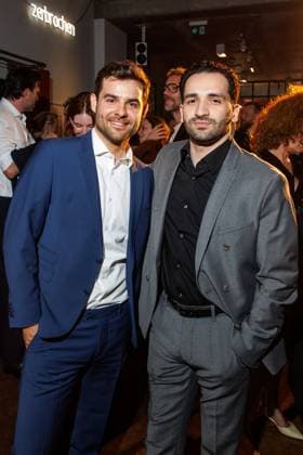 The DEUTSCHE FILMAKADEMIE invites you to the nominees evening of the GERMAN FILM AWARD 2024 Lucas Reiber and Hassan Akkouch at the Lola nominees evening of the German Film Award 2024 at Bar Brass on April 13, 2024 in Berlin Copyright: xEventpressxKochanx