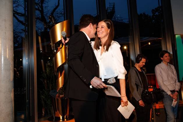 The DEUTSCHE FILMAKADEMIE invites you to the nominees evening of the GERMAN FILM AWARD 2024 Benjamin Herrmann and Alexandra Maria Lara at the Lola nominees evening of the German Film Award 2024 at Bar Brass on 13 April 2024 in Berlin Copyright: xEventpressxKochanx