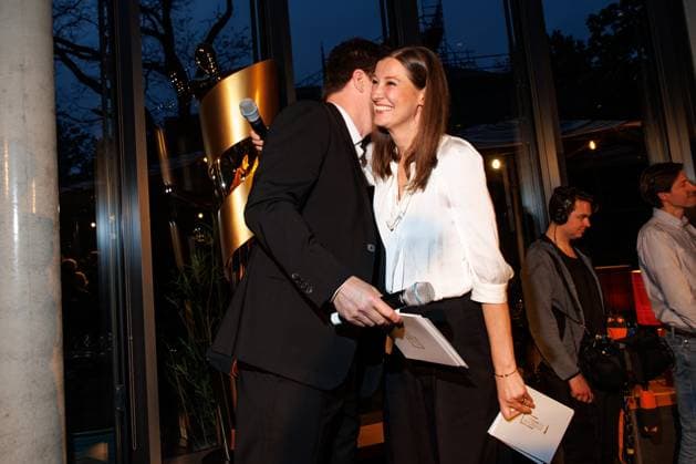 The DEUTSCHE FILMAKADEMIE invites you to the nominees evening of the GERMAN FILM AWARD 2024 Benjamin Herrmann and Alexandra Maria Lara at the Lola nominees evening of the German Film Award 2024 at Bar Brass on 13 April 2024 in Berlin Copyright: xEventpressxKochanx