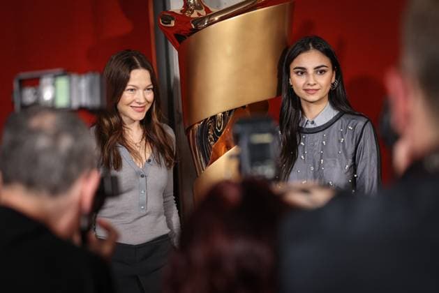 The DEUTSCHE FILMAKADEMIE invites you to the nominees evening of the GERMAN FILM AWARD 2024 Hannah Herzsprung and Bayan Layla The DEUTSCHE FILMAKADEMIE invites you to the nominees evening of the GERMAN FILM AWARD 2024 at BAR BRASS in Berlin Copyright: xEventpressxFuhrx