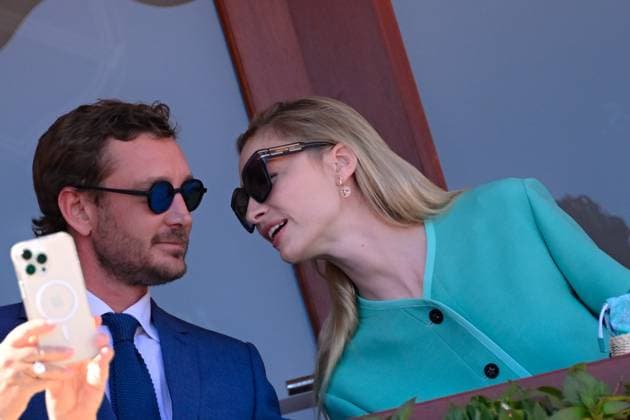 Tennis - Rolex Monte Carlo 2024 - Atp - Finale du Monte Carlo Rolex Masters - Famille princiere - loge princiere - Princesse Charlene de Monaco - Prince Jacques de Monaco - Pierre Casiragh i- Beatrice Casiraghi Boromeo - TENNIS - Rolex Monte Carlo 2024 - MC - 15 04 2024 ChrysleneCaillaud Panoramic