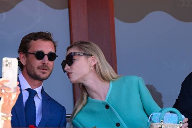 Tennis - Rolex Monte Carlo 2024 - Atp - Finale du Monte Carlo Rolex Masters - Famille princiere - loge princiere - Princesse Charlene de Monaco - Prince Jacques de Monaco - Pierre Casiragh i- Beatrice Casiraghi Boromeo - TENNIS - Rolex Monte Carlo 2024 - MC - 15 04 2024 ChrysleneCaillaud Panoramic