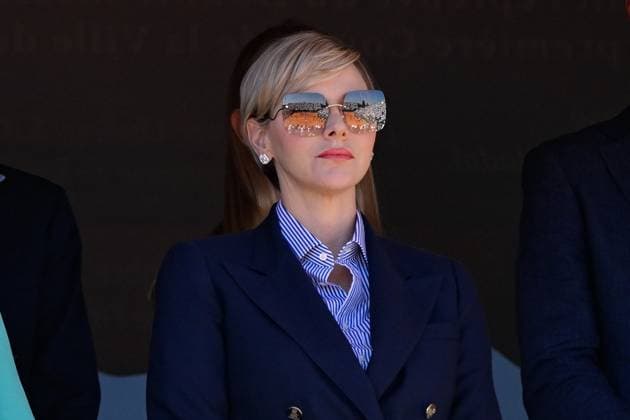 Tennis - Rolex Monte Carlo 2024 - Atp - Finale du Monte Carlo Rolex Masters - Famille princiere - loge princiere - Princesse Charlene de Monaco - Prince Jacques de Monaco - Pierre Casiragh i- Beatrice Casiraghi Boromeo - TENNIS - Rolex Monte Carlo 2024 - MC - 15 04 2024 ChrysleneCaillaud Panoramic