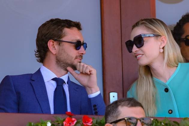 Tennis - Rolex Monte Carlo 2024 - Atp - Finale du Monte Carlo Rolex Masters - Famille princiere - loge princiere - Princesse Charlene de Monaco - Prince Jacques de Monaco - Pierre Casiragh i- Beatrice Casiraghi Boromeo - TENNIS - Rolex Monte Carlo 2024 - MC - 15 04 2024 ChrysleneCaillaud Panoramic
