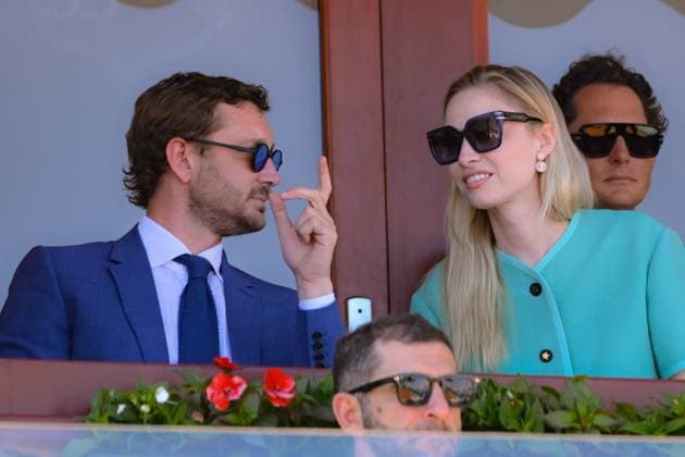 Tennis - Rolex Monte Carlo 2024 - Atp - Finale du Monte Carlo Rolex Masters - Famille princiere - loge princiere - Princesse Charlene de Monaco - Prince Jacques de Monaco - Pierre Casiragh i- Beatrice Casiraghi Boromeo - TENNIS - Rolex Monte Carlo 2024 - MC - 15 04 2024 ChrysleneCaillaud Panoramic