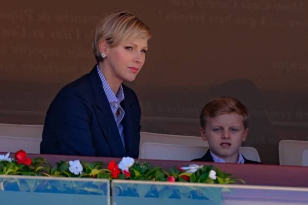 Tennis - Rolex Monte Carlo 2024 - Atp - Finale du Monte Carlo Rolex Masters - Famille princiere - loge princiere - Princesse Charlene de Monaco - Prince Jacques de Monaco - Pierre Casiragh i- Beatrice Casiraghi Boromeo - TENNIS - Rolex Monte Carlo 2024 - MC - 15 04 2024 ChrysleneCaillaud Panoramic