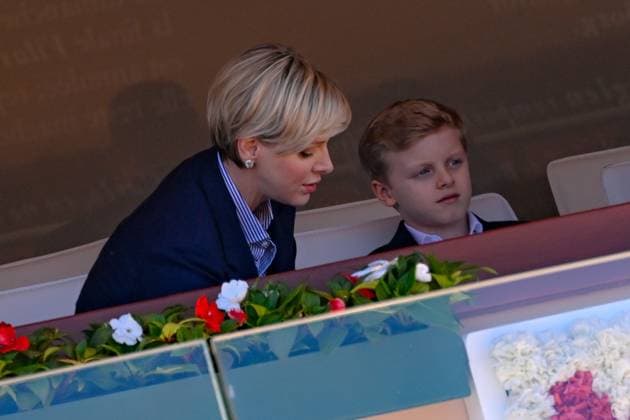 Tennis - Rolex Monte Carlo 2024 - Atp - Finale du Monte Carlo Rolex Masters - Famille princiere - loge princiere - Princesse Charlene de Monaco - Prince Jacques de Monaco - Pierre Casiragh i- Beatrice Casiraghi Boromeo - TENNIS - Rolex Monte Carlo 2024 - MC - 15 04 2024 ChrysleneCaillaud Panoramic