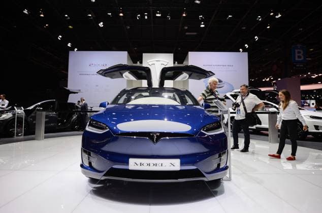 Tesla Will Lay Off More Than 10% Of Global Workforce File photo - Tesla Model X on display on the first press day of Paris Motor Show 2016, known as Mondial de l Automobile in Paris, France on September 29, 2016. Tesla will lay off more than 10% of its global workforce, according to a memo sent to employees by CEO Elon Musk. The company?s shares closed down more than 5% on Monday. Tesla had 140,473 employees as of December 2023. Tesla shares have taken a bruising in recent months, falling 31% year to date. While electric vehicle sales are still gaining popularity worldwide, their sales growth rate has slowed especially for Tesla. The company now faces more competition than ever. Photo by Eliot Blondet ABACAPRESS.COM Paris France  Copyright: xBlondetxEliot ABACAx