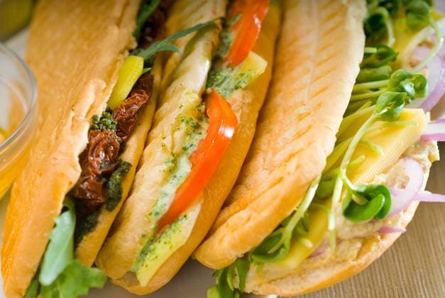 assorted panini sandwich assortment of fresh homemade vegetarian italian panini sandwich,typical italian snack Copyright: xZoonar.com FrancescoxPerrex 1392916