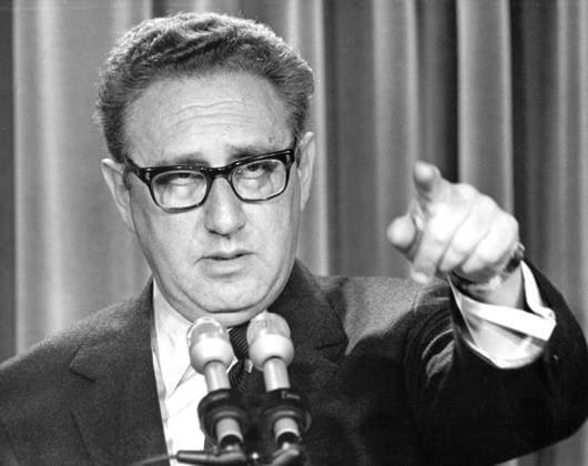 Archivbilder der Woche KW16 Kissinger Press Conference United States National Security Advisor Henry A. Kissinger briefs reporters on his trip to Beijing and Hanoi in the press briefing room of the White House in Washington, DC on February 22, 1973. Kissinger announced that two American POWs held by the Chinese since 1957 will be released and he also announced diplomatic relations would begin with China in the form of a Chinese delegation to the US. Credit: Benjamin E. Gene Forte CNP Washington District of Columbia United States of America EDITORIAL USE ONLY Copyright: xx WA-2392 50-126 BenjaminxE.x Gene xFortex-xCNPx cnpphotos193431