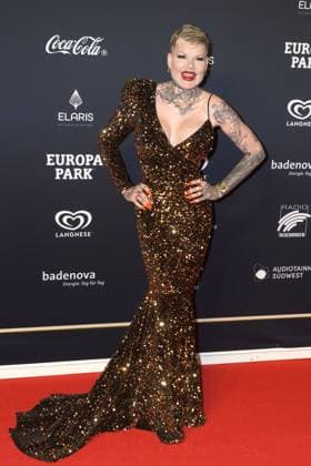 Melanie Mueller at the Radio Regenbogen Award ceremony at Europapark on 19 April 2024 in Rust Radio Regenbogen Award 2024 at Europapark in Rust