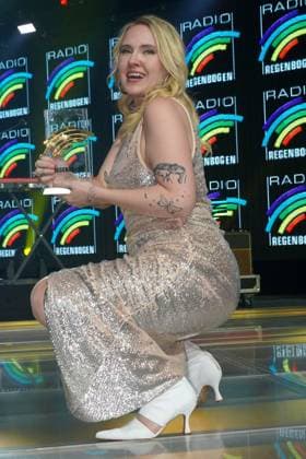 Asdis at the presentation of the Radio Regenbogen Award at Europapark on 19 04 2024 in Rust Radio Regenbogen Award 2024 at Europapark in Rust