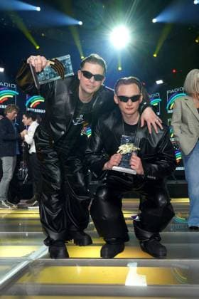 Twocolors with the two musicians Emil Reinke and Pierre Angelo Papaccio at the presentation of the Radio Regenbogen Award at Europapark on 19 04 2024 in Rust Radio Regenbogen Award 2024 at Europapark in Rust