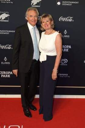 Juergen Mack and Mauritia Mack at the Radio Regenbogen Award ceremony at Europapark on 19 April 2024 in Rust Radio Regenbogen Award 2024 at Europapark in Rust