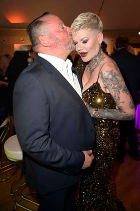 Melanie Müller with boyfriend Andreas Kunz at the presentation of the 24 Radio Regenbogen Award 2024 in the Europa Park Arena Rust, 19 04 2024 Foto:xF.xKernx xFuturexImagex regenbogen_4604