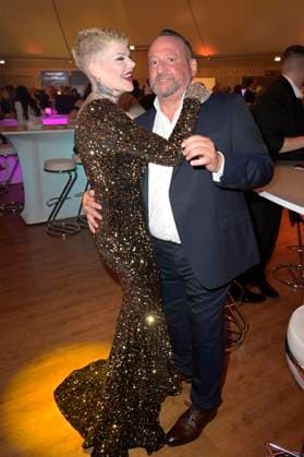 Melanie Müller with boyfriend Andreas Kunz at the presentation of the 24 Radio Regenbogen Award 2024 in the Europa Park Arena Rust, 19 04 2024 Foto:xF.xKernx xFuturexImagex regenbogen_4607