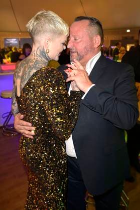 Melanie Müller with boyfriend Andreas Kunz at the presentation of the 24 Radio Regenbogen Award 2024 in the Europa Park Arena Rust, 19 04 2024 Foto:xF.xKernx xFuturexImagex regenbogen_4609