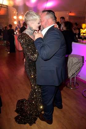 Melanie Müller with boyfriend Andreas Kunz at the presentation of the 24 Radio Regenbogen Award 2024 in the Europa Park Arena Rust, 19 04 2024 Foto:xF.xKernx xFuturexImagex regenbogen_4612